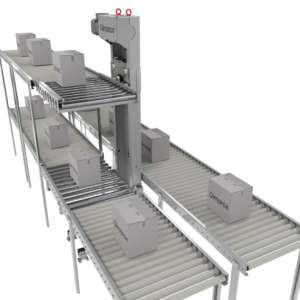 PR14 Vertical Conveyor for Dual‑Line Transfer